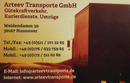 Logo Arteev Transporte GmbH in Hannover